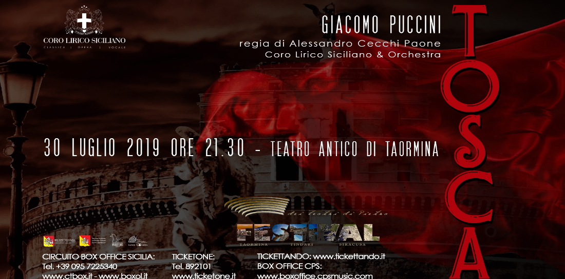Risultati immagini per tosca taormina 2019